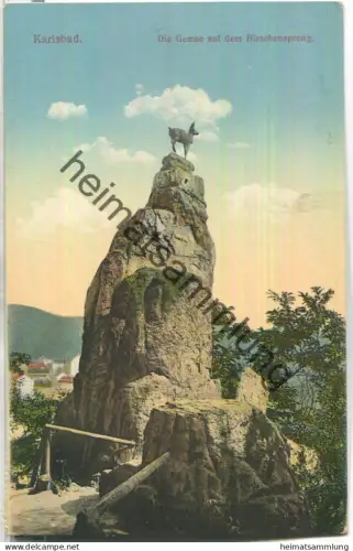 Karlsbad - Die Gemse auf dem Hirschensprung - Verlag Brück & Sohn Meissen