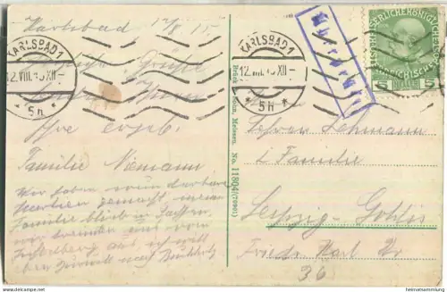 Karlsbad - Die Gemse auf dem Hirschensprung - Verlag Brück & Sohn Meissen