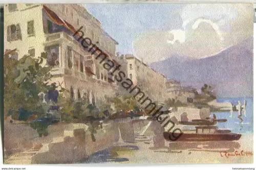 Lago di Como - Cadenabbia - Künstlerkarte signiert L. Zambeletti 20er Jahre