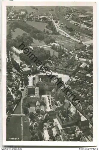 Ansbach - Teilansicht - Foto-Ansichtskarte - Verlag Fritz Lauterbach Fürth