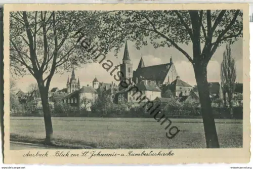 Ansbach - St. Johannis - Gumbertuskirche - Verlag Ludwig Riffelmacher Fürth