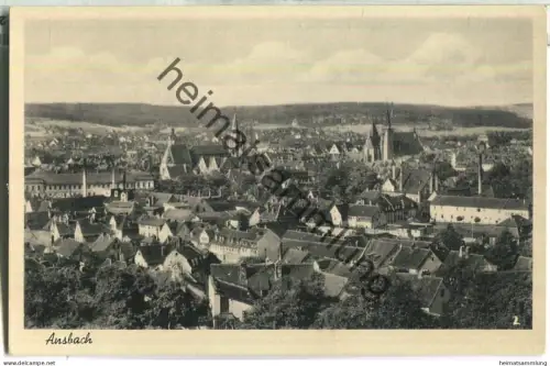 Ansbach - Gesamtansicht - Verlag F. H. Dennerlein Nürnberg