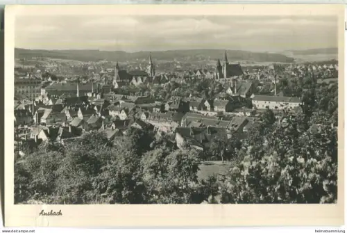 Ansbach - Gesamtansicht - Verlag Franckh Stuttgart