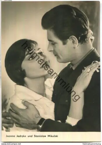 Joanna Jedryka und Stanislaw Mikulski - VEB Progress Film Vertrieb Berlin 1963 - Keine AK-Einteilung