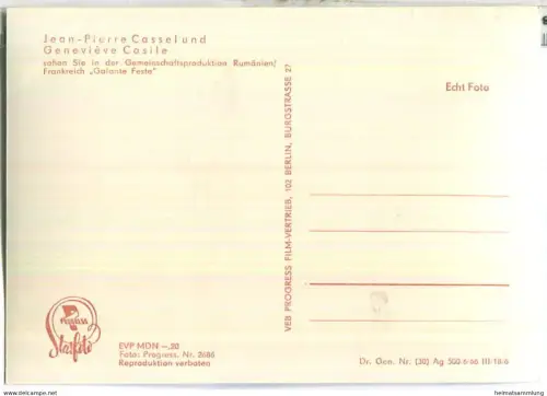 Genevieve Casile - Jean-Pierre Cassel - VEB Progress Film Vertrieb Berlin 1966