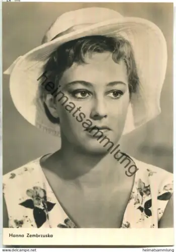 Hanna Zembruska - VEB Progress Film Vertrieb Berlin 1963 - Keine AK-Einteilung