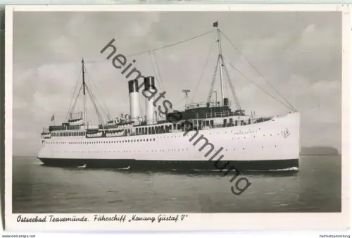 Travemünde - Fährschiff Konung Gustaf V - Verlag Fotohaus Pamperin Travemünde
