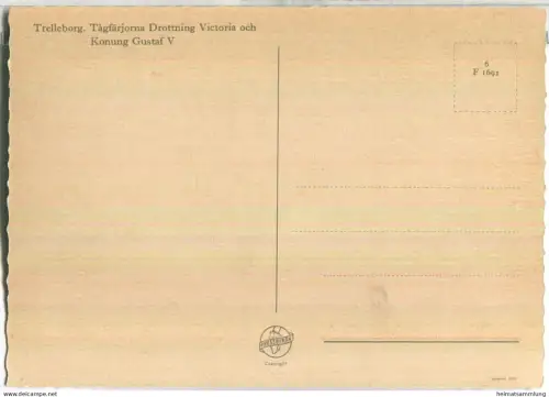 Schweden - Trelleborg - Tagfärjorna Drottning Victoria och Konung Gustaf V - Verlag Pressbyran