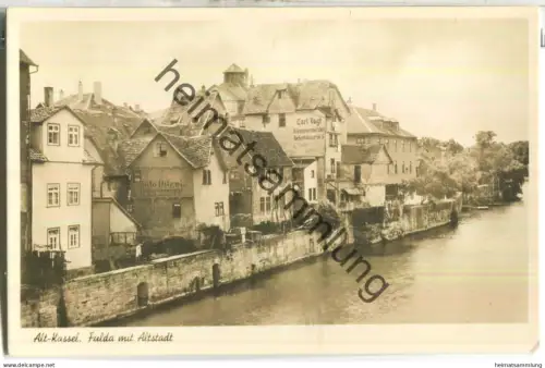 Alt-Kassel - Fulda mit Altstadt - Verlag Bruno Hansmann Kassel