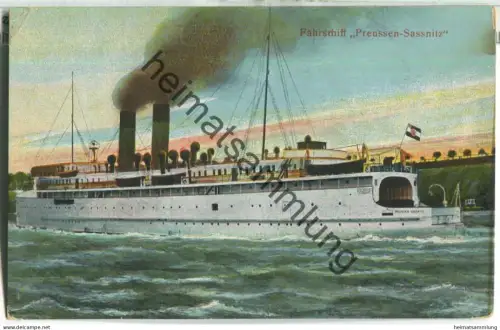 Fährschiff Preussen-Sassnitz - Verlag Julius Simonsen Oldenburg