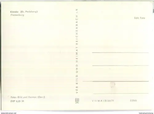 Plattenburg - Verlag VEB Bild und Heimat Reichenbach