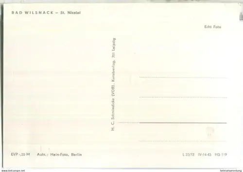 Bad Wilsnack - St. Nicolai-Kirche - Verlag H. C. Schmiedicke Leipzig