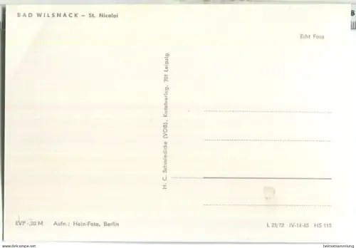 Bad Wilsnack - St. Nicolai-Kirche - Verlag H. C. Schmiedicke Leipzig