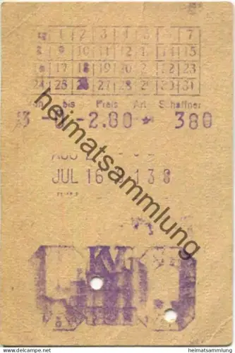 Deutschland - Kassel - Kasseler Verkehrs-Gesellschaft - Fahrschein