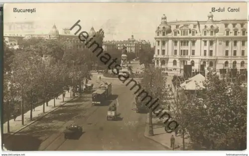 Bucuresti - B-dul Carol - Strassenbahn - Verlag Librariei SOCEC & Co Bucuresti