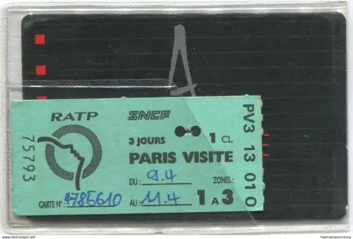 Frankreich - Paris visite 3 jours - RATP SNCF - in Verbindung mit einem Mäppchen