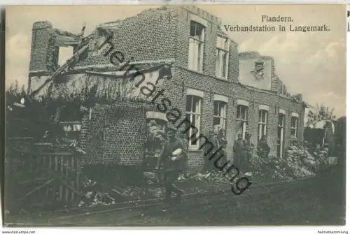 Flandern - Langemark - Verbandsstation - Verlag Zipper Weilburg Lahn Serie 2 Nr. 67