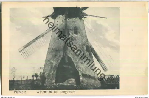 Flandern - Langemark - Windmühle - Verlag Zipper Weilburg Lahn Serie 2 Nr. 111