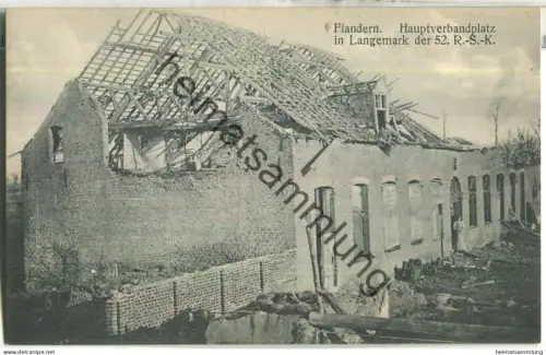 Flandern - Langemark - Hauptverbandplatz - Verlag Zipper Weilburg Lahn Serie 2 Nr. 103