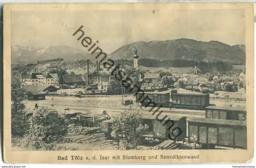 Bad Tölz - Eisenbahn - Verlag O. Z. M. - gel. 1923