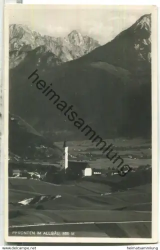 Pfronten im Allgäu - Foto-Ansichtskarte - Verlag Jos. Tröndle Nr. 4 - gel. 1938