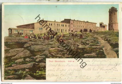 Brocken - Verlag Wehrt Braunschweig - gel. 1901