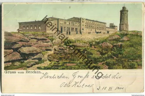 Brocken - Verlag Wehrt Braunschweig - gel. 1900