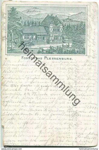 Forsthaus Plessenburg - gel. 1895