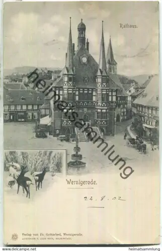 Wernigerode - Rathaus - Verlag Fr. Gottsched Wernigerode