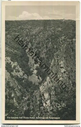 Schurre - Aufstieg zur Rosstrappe