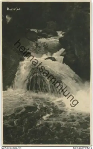 Dessefall - Vodopád Černé Desné - Foto-AK gel. 1930