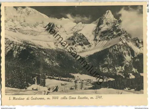 S. Martino di Castrozza - colla Cima Rosetta - Foto-Ansichtskarte - Ediz. Gadenz S. Martino di Castrozza