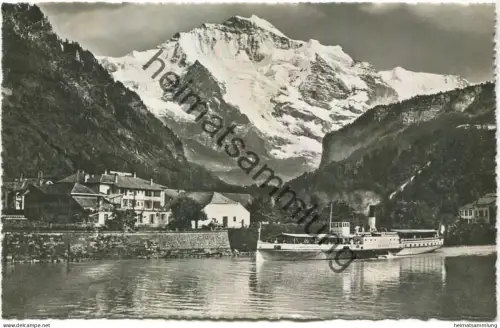 Interlaken - Schiffstation - Foto-AK - Verlag Schild-Bichsel Brienz gel. 1942