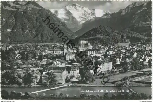 Interlaken - Foto-AK - Verlag Photoglob-Wehrli & Youga Zürich gel. 1944