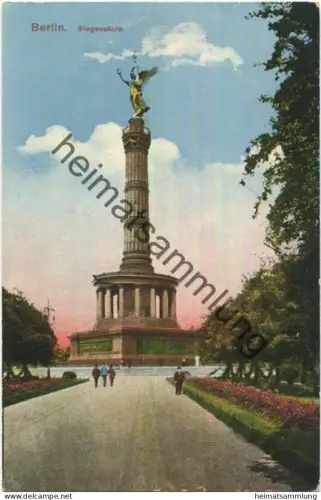 Berlin - Siegessäule - Rückseite beschrieben 1918
