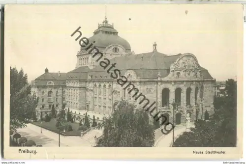 Freiburg - Neues Stadttheater - Lichtdruck - Verlag J. Velten Karlsruhe
