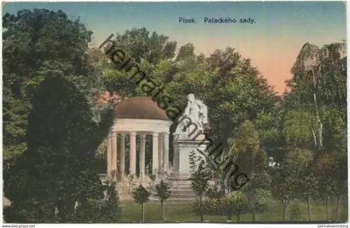 Pisek - Palackeho sady - gel. 1921