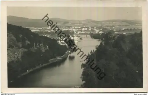 Pisek - Celkovy pohled - Foto-AK gel. 1937