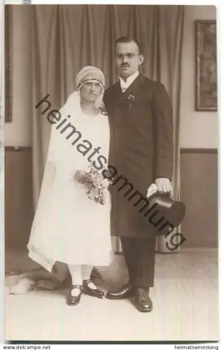 Hochzeitspaar - Foto-Ansichtskarte