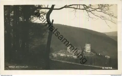 Hrad Krivoklat - Pürglitz - Foto-AK - gel.