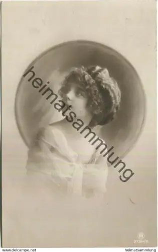 Junge Frau Foto-AK gel. 1911