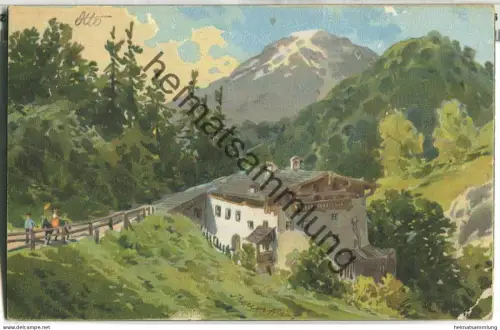 Landschaft signiert Theuer Kauf - gel. 1903