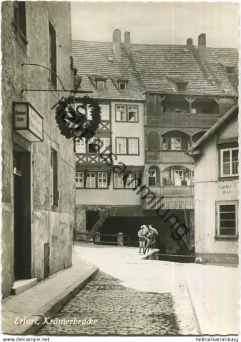 Erfurt - Krämerbrücke - Foto-AK Grossformat - Verlag Graphokopie H. Sander Berlin