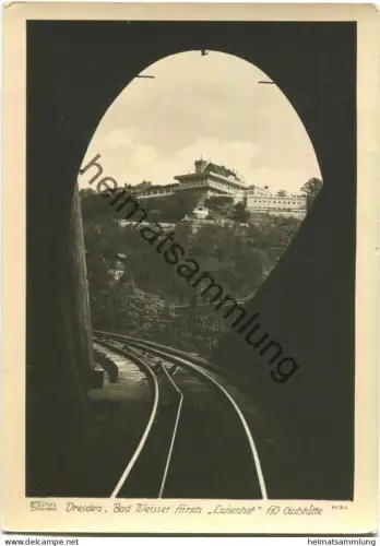 Dresden - Bad Weisser Hirsch Luisenhof HO-Gaststätte - Foto-AK Grossformat -Verlag Walter Hahn Dresden