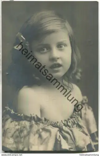 Mädchenportrait - Foto-Ansichtskarte - Verlag S. L. J. F. F. 2166/6 - gel. 1911