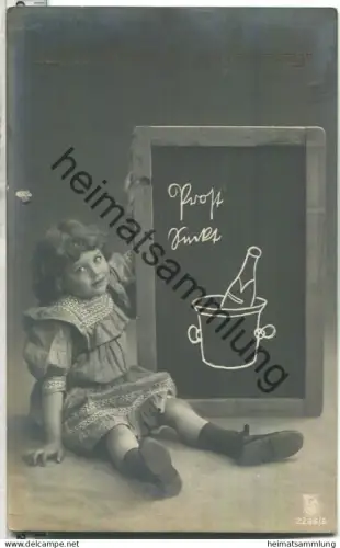 Namenstag - Mädchen - Schiefertafel - gel. 1909