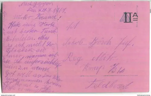 Frau mit Rosen - Verlag PFB 2831/6 - Feldpost