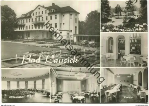 Bad Lausick - Kurbad - Wintergarten - Kurcafe etc. -Foto-AK Grossformat - Dick-Foto-Verlag Erlbach