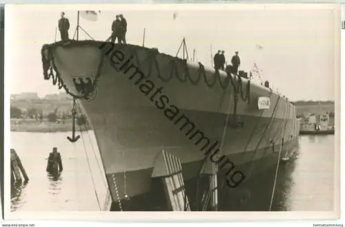 Schulschiff Deutschland A 59 - Stapellauf - Foto rückseitig ohne AK-Einteilung