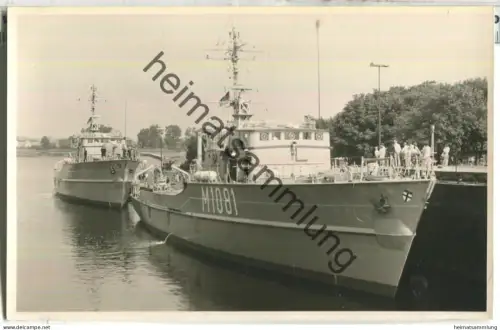 Küstenminensuchboote Konstanz und Weilheim M 1081 M 1077 - Foto-Ansichtskarte